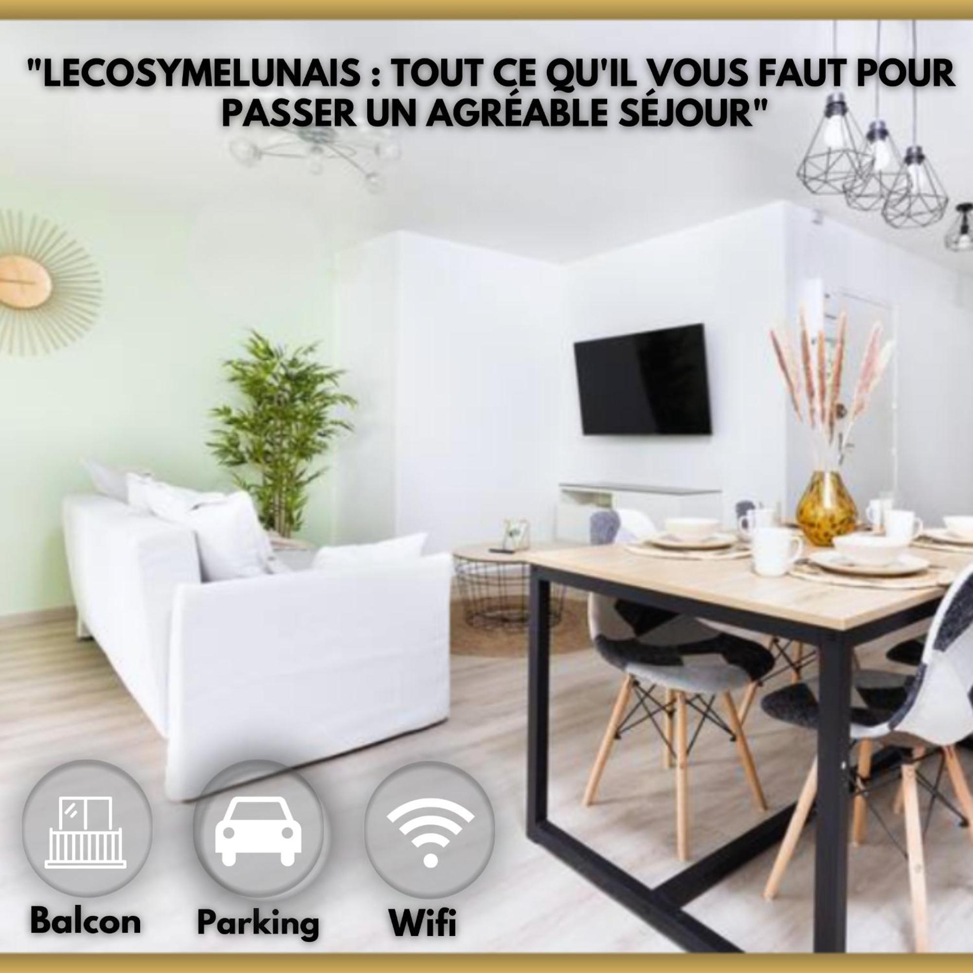 Lecosymelunais : Parking Gratuit + Balcon Amenage 外观 照片